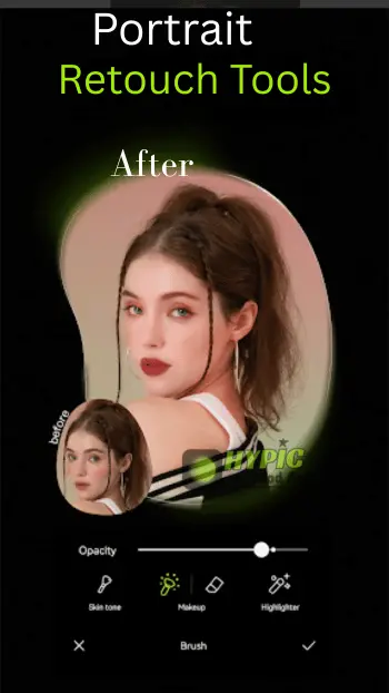 Home 3 Hypic Mod APK Portrait Retouch Tool