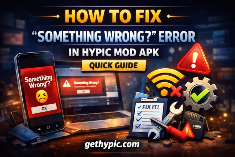 How to Fix “Something Wrong” Error in Hypic Mod APK (Quick Guide) 1 Fix Hypic Mod APK “Something Wrong” error on smartphone - step-by-step guide