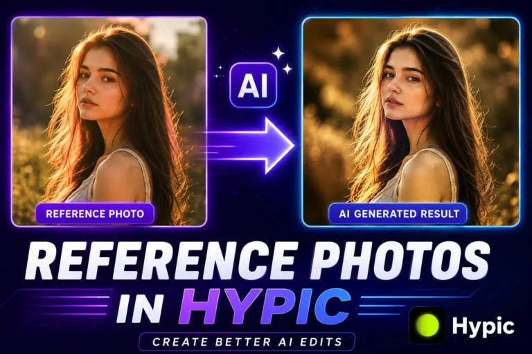 Using reference photos in Hypic to create more accurate AI photo edits