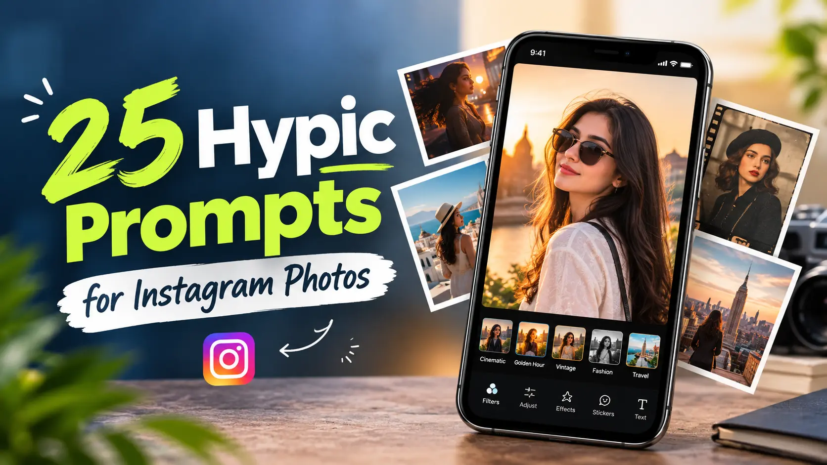 Hypic prompts for Instagram photos